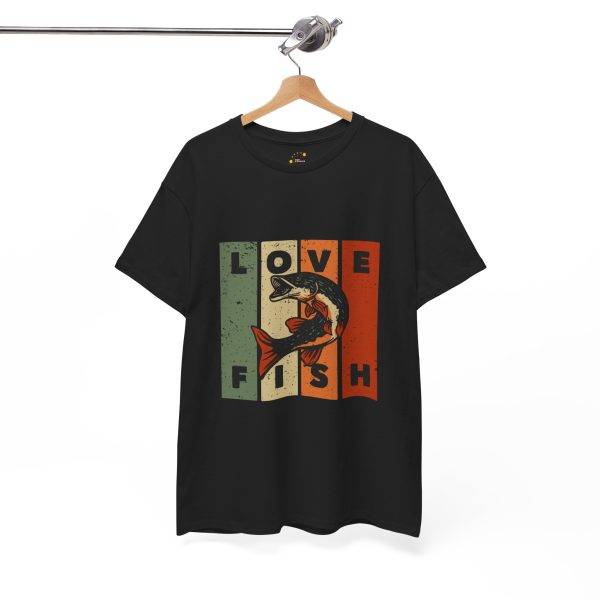 Love Fish Unisex Heavy Cotton Tee – Perfect for Anglers and Fishing Lovers!