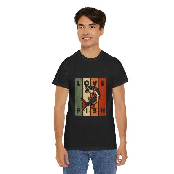 Love Fish Unisex Heavy Cotton Tee – Perfect for Anglers and Fishing Lovers!