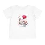 Cute Cat Balloon Toddler Tee - Playful Shortsleeve for Kids Cute Cat Balloon Toddler Tee - Playful Shortsleeve for Kids