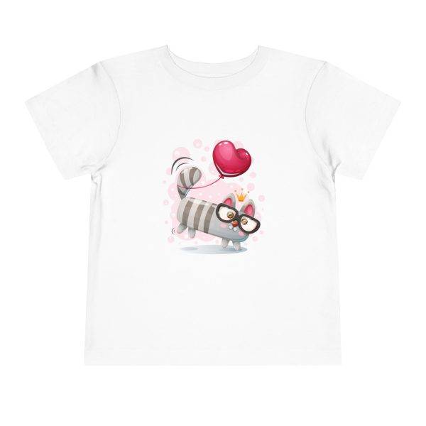Cute Cat Balloon Toddler Tee - Playful Shortsleeve for Kids Cute Cat Balloon Toddler Tee - Playful Shortsleeve for Kids