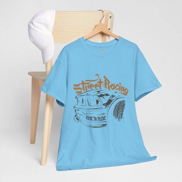 Street Racing Unisex Heavy Cotton Tee - Live to Ride Graphic Shirt