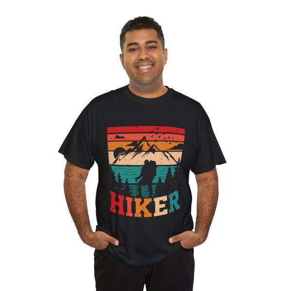 Hiker Vintage Graphic Unisex Heavy Cotton Tee - Perfect for Outdoor Adventures