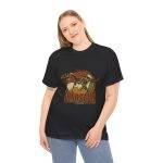 Dinosaur Graphic Unisex Heavy Cotton Tee - Vintage Style T-Shirt for Dino Lovers
