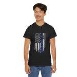 U.S. Air Force Flag Unisex Heavy Cotton Tee - Patriotic Graphic Shirt for Veterans and Supporters