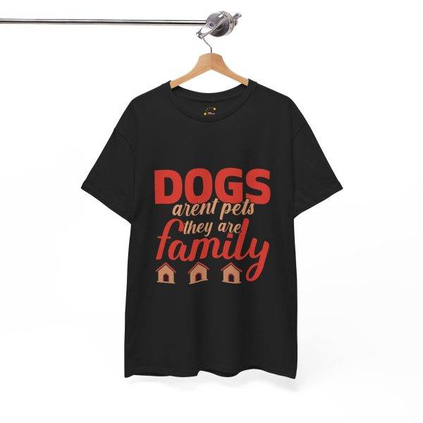 Unisex Heavy Cotton Tee - "Dogs Aren't Pets, They Are Family"