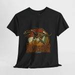 Dinosaur Graphic Unisex Heavy Cotton Tee - Vintage Style T-Shirt for Dino Lovers
