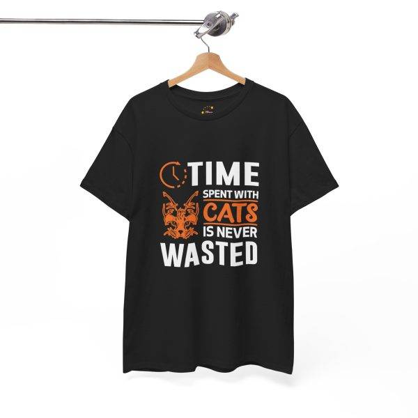 Time Spent with Cats Unisex Heavy Cotton Tee