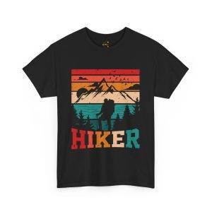 Hiker Vintage Graphic Unisex Heavy Cotton Tee - Perfect for Outdoor Adventures