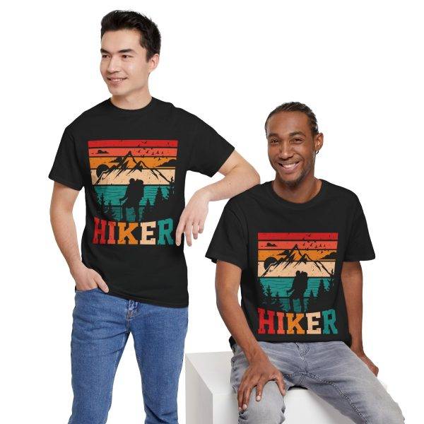 Hiker Vintage Graphic Unisex Heavy Cotton Tee - Perfect for Outdoor Adventures