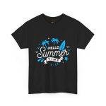 Hello Summer Time Unisex Heavy Cotton Tee - Beach Vibes T-Shirt Hello Summer Time Unisex Heavy Cotton Tee - Beach Vibes T-Shirt