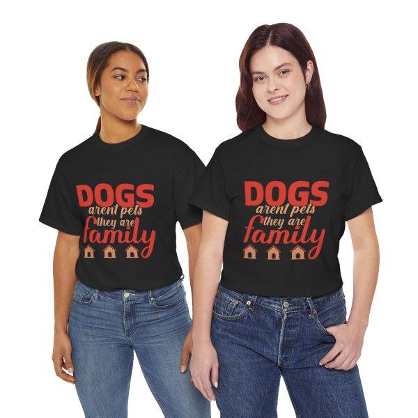 Unisex Heavy Cotton Tee - "Dogs Aren't Pets, They Are Family"