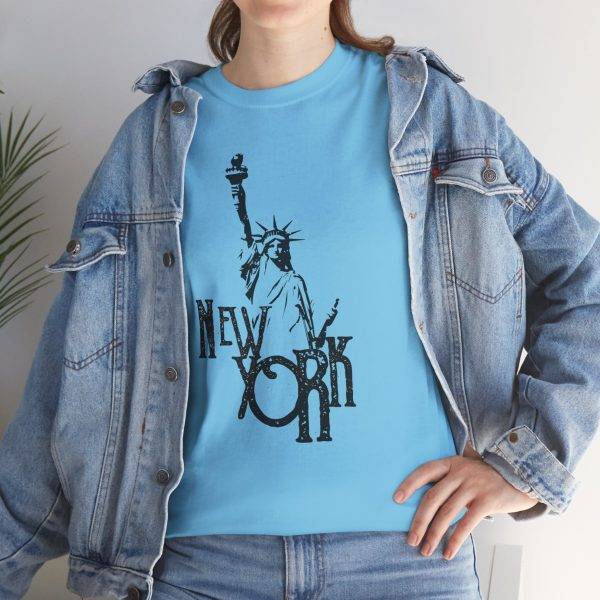 New York Liberty Unisex Heavy Cotton Tee - Vintage Inspired Graphic Tee