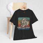 Wild and Free Unisex Heavy Cotton Tee – Vintage Retro Tiger Graphic