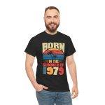 Born in the Summer of 1979 Unisex Heavy Cotton Tee - Retro Vibes T-Shirt Born in the Summer of 1979 Unisex Heavy Cotton Tee - Retro Vibes T-Shirt