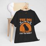 Dog Lover Unisex Heavy Cotton Tee - "The Dog Lives for the Day" Graphic T-Shirt