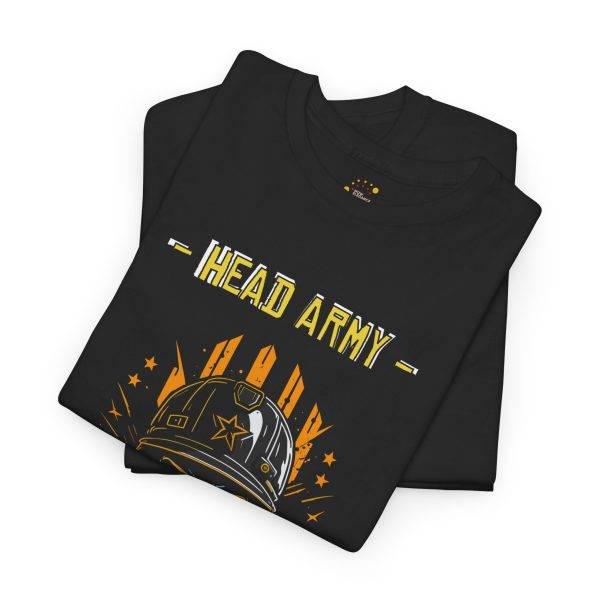 Head Army Graphic Tee for Military Enthusiasts - Unisex Heavy Cotton T-Shirt