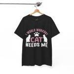 Cat Workout Unisex Heavy Cotton Tee - I Would Workout If Cat Needs Me