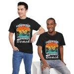 California Summer Beach Tee – Unisex Heavy Cotton T-Shirt for Travel Lovers