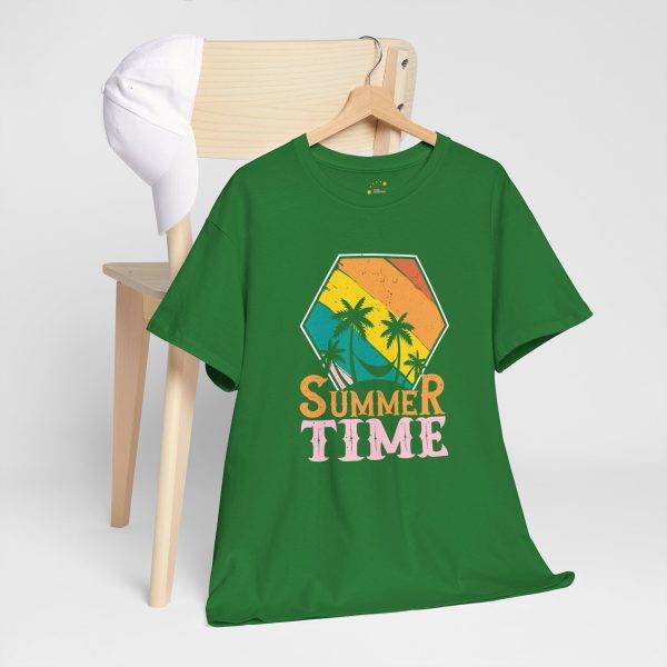 Summer Time Unisex Heavy Cotton Tee | Casual Vacation Vibes