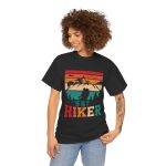 Hiker Vintage Graphic Unisex Heavy Cotton Tee - Perfect for Outdoor Adventures