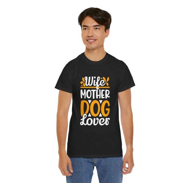 Wife Mother Dog Lover Unisex Heavy Cotton Tee - Perfect Gift for Dog Moms
