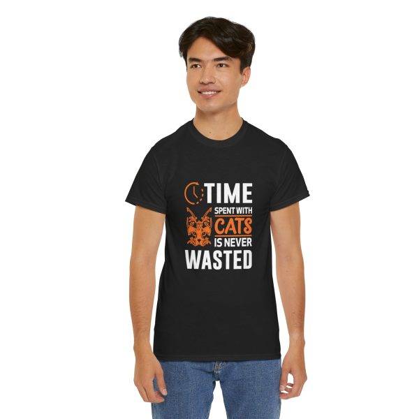 Time Spent with Cats Unisex Heavy Cotton Tee