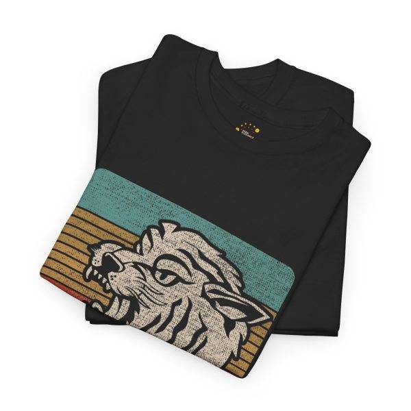 Wild and Free Unisex Heavy Cotton Tee – Vintage Retro Tiger Graphic