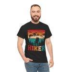 Hiker Vintage Graphic Unisex Heavy Cotton Tee - Perfect for Outdoor Adventures
