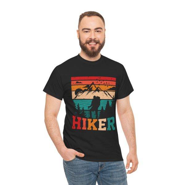 Hiker Vintage Graphic Unisex Heavy Cotton Tee - Perfect for Outdoor Adventures