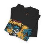 Summer Vibes Skeleton Surfing Unisex Heavy Cotton Tee Summer Vibes Skeleton Surfing Unisex Heavy Cotton Tee