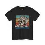 Wild and Free Unisex Heavy Cotton Tee – Vintage Retro Tiger Graphic