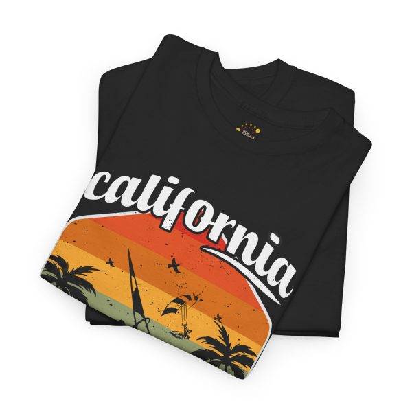 California Summer Beach Tee – Unisex Heavy Cotton T-Shirt for Travel Lovers