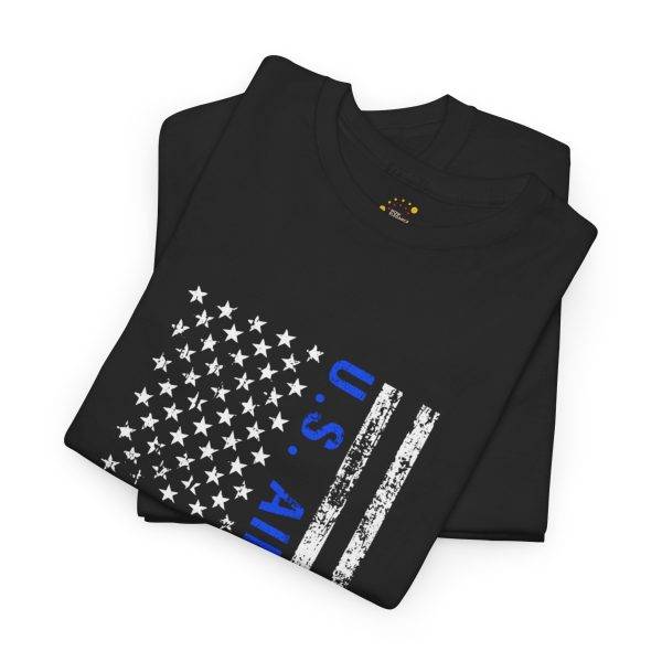 U.S. Air Force Flag Unisex Heavy Cotton Tee - Patriotic Graphic Shirt for Veterans and Supporters