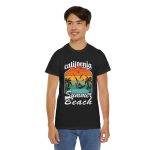 California Summer Beach Tee – Unisex Heavy Cotton T-Shirt for Travel Lovers