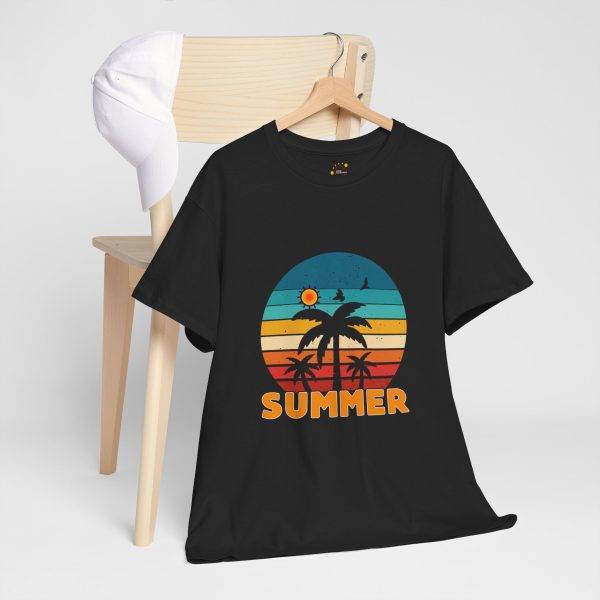 Retro Summer Vibes Unisex Heavy Cotton Tee