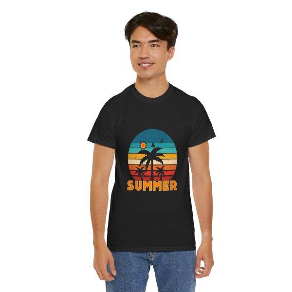 Retro Summer Vibes Unisex Heavy Cotton Tee