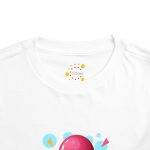 Adorable Toddler Short Sleeve Tee with Balloon Cat Design Adorable Toddler Short Sleeve Tee with Balloon Cat Design