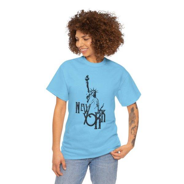 New York Liberty Unisex Heavy Cotton Tee - Vintage Inspired Graphic Tee