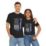 U.S. Air Force Flag Unisex Heavy Cotton Tee - Patriotic Graphic Shirt for Veterans and Supporters