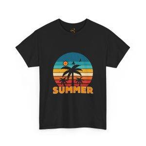 Retro Summer Vibes Unisex Heavy Cotton Tee