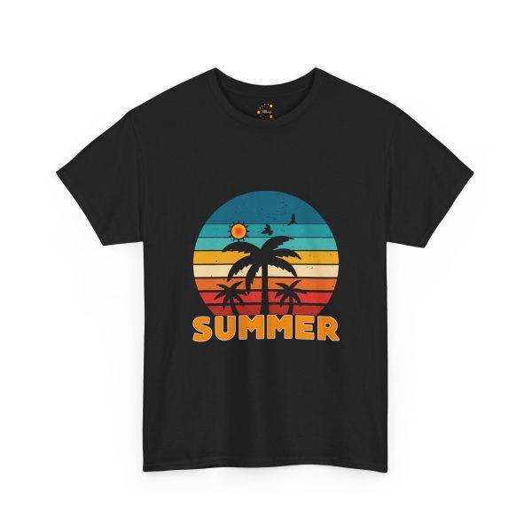 Retro Summer Vibes Unisex Heavy Cotton Tee