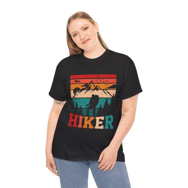 Hiker Vintage Graphic Unisex Heavy Cotton Tee - Perfect for Outdoor Adventures