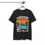 California Summer Beach Tee – Unisex Heavy Cotton T-Shirt for Travel Lovers