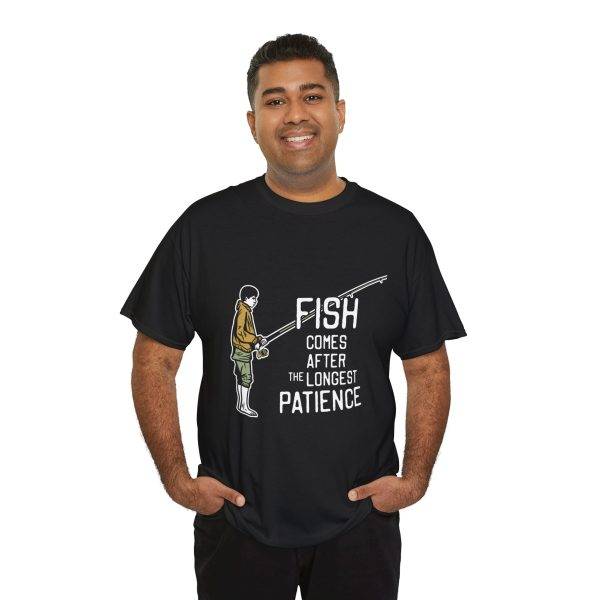Fishing Patience Unisex Heavy Cotton Tee - Perfect Gift for Anglers