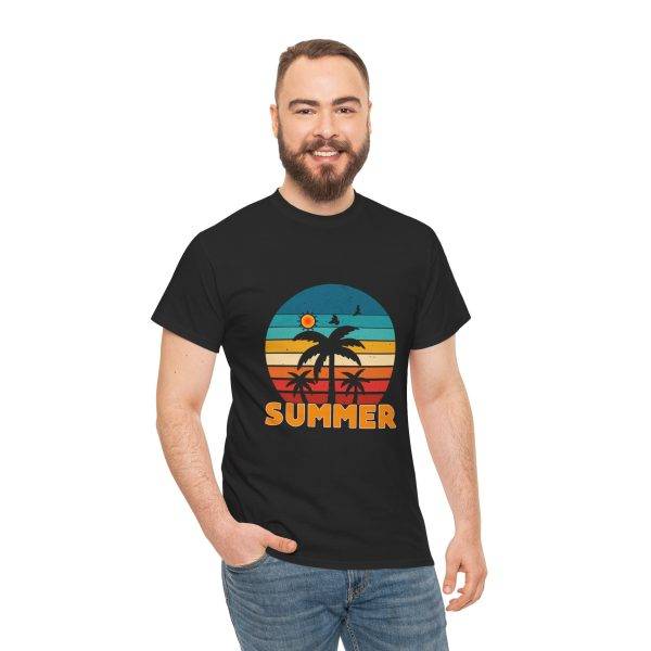 Retro Summer Vibes Unisex Heavy Cotton Tee