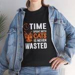 Time Spent with Cats Unisex Heavy Cotton Tee