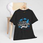 Hello Summer Time Unisex Heavy Cotton Tee - Beach Vibes T-Shirt Hello Summer Time Unisex Heavy Cotton Tee - Beach Vibes T-Shirt