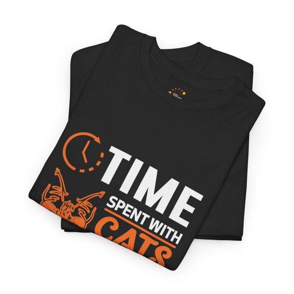 Time Spent with Cats Unisex Heavy Cotton Tee