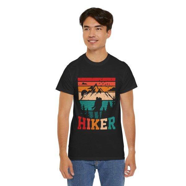 Hiker Vintage Graphic Unisex Heavy Cotton Tee - Perfect for Outdoor Adventures