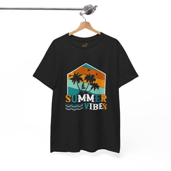 Summer Vibes Unisex Heavy Cotton Tee - Perfect for Beach Days & Casual Outings